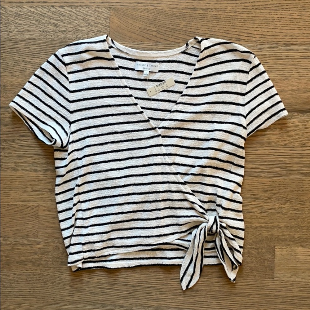 Madewell Texture & Thread wrap top